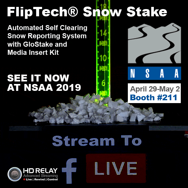 HD Relay 2019 FlipTech Snow Stake see it at nsaa 2019 with bounce